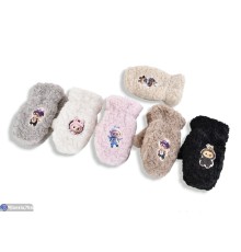 Рукавиці дитячі на зиму (12 шт. р.сетка One size) мікс  "CAROLLA"