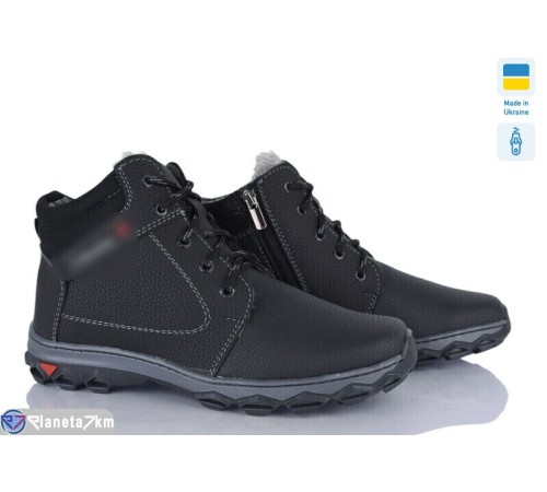 Черевики чоловічі на зиму (8 пар р.40-45) чорний  "KINDER"