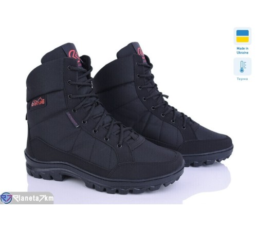 Черевики чоловічі на зиму (8 пар р.40-45) чорний  "KINDER"