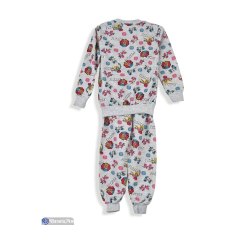 Дитяча піжама на зиму (5 шт. р.сетка 4-8) сірий  "Olla"