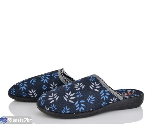 Тапки жіночі на весну/осінь (6 пар р.36-40) синій  "LUXORIS"