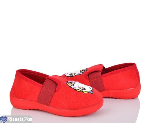 Тапки дитячі на весну/осінь (6 пар р.25-30) червоний  "LUXORIS"