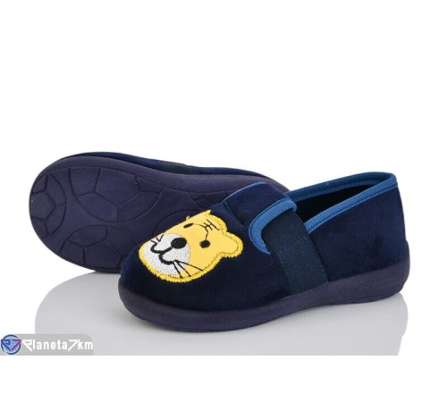 Тапки дитячі на весну/осінь (6 пар р.25-30) синій  "LUXORIS"