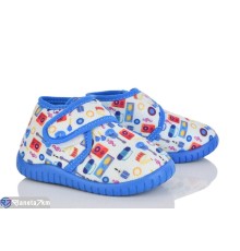 Тапки дитячі на весну/осінь (6 пар р.25-30) блакитний  "LUXORIS"