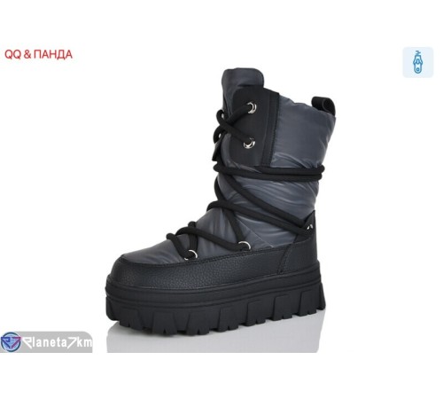 Черевики дитячі на зиму (8 пар р.32-37) сірий  "QQ&Панда"