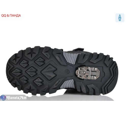 Черевики дитячі на зиму (8 пар р.32-37) чорний  "QQ&Панда"