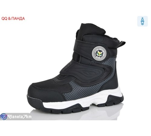 Черевики дитячі на зиму (8 пар р.32-37) чорний  "QQ&Панда"