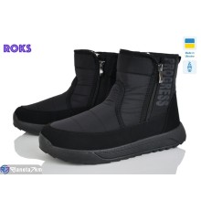 Дутики чоловічі на зиму (6 пар р.41-46) чорний  "Roks"