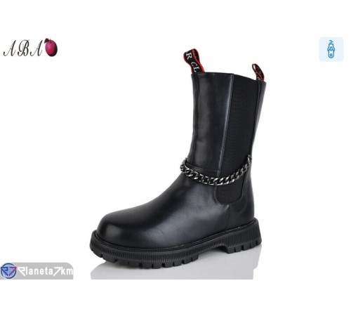 Черевики дитячі на зиму (8 пар р.32-37) чорний  "Aba"