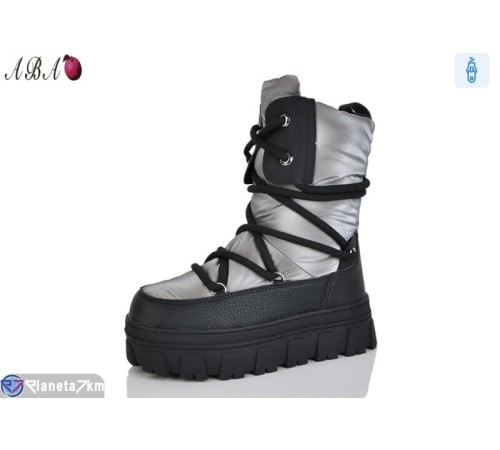 Черевики дитячі на зиму (8 пар р.32-37) сірий  "Aba"