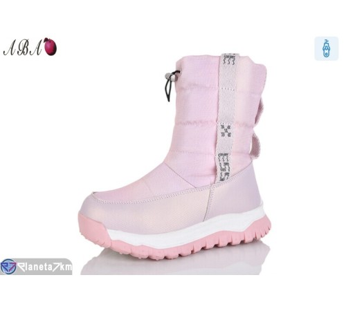 Дутики дитячі на зиму (8 пар р.32-37) рожевий  "Aba"