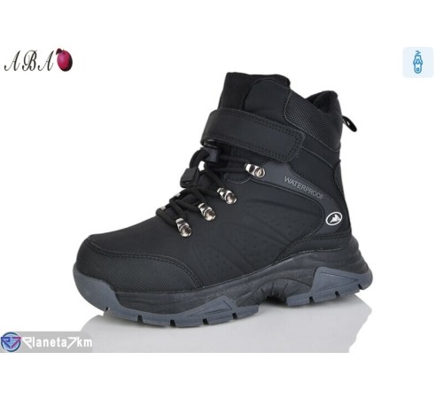 Черевики дитячі на зиму (8 пар р.32-37) чорний  "Aba"