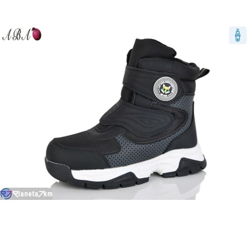 Черевики дитячі на зиму (8 пар р.32-37) чорний  "Aba"