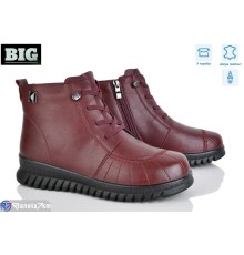 Черевики жіночі на зиму (8 пар р.36-41) бордовий  "BIG"