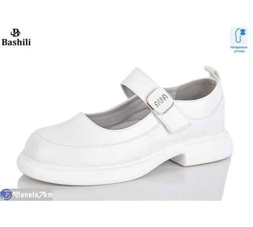 Дитячі туфлі на весну/осінь (8 пар р.32-37) білий  "Башили"