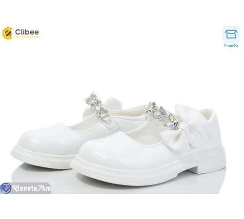 Дитячі туфлі на весну/осінь (6 пар р.26-31) білий  "BELIES"