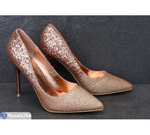 Туфлі жіночі на весну/осінь (6 пар р.36-41) золотий  "KSAR"