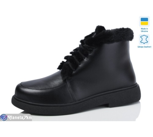 Черевики жіночі на зиму (6 пар р.40-43) чорний  "LIKA"