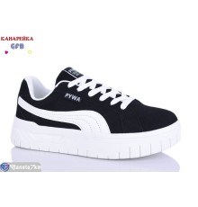 Кросівки жіночі на весну/осінь (8 пар р.36-41) чорний  "GFB-Канарейка"