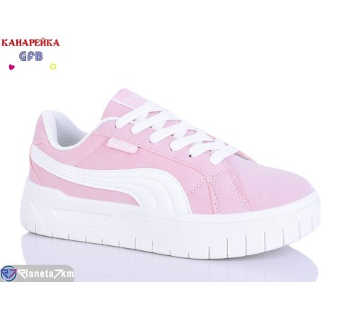 Кросівки жіночі на весну/осінь (8 пар р.36-41) рожевий  "GFB-Канарейка"