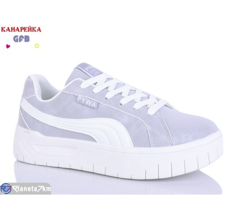 Кросівки жіночі на весну/осінь (8 пар р.36-41) сірий  "GFB-Канарейка"