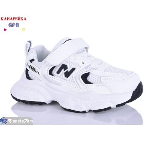 Дитячі кросівки на весну/осінь (8 пар р.22-27) білий  "GFB-Канарейка"