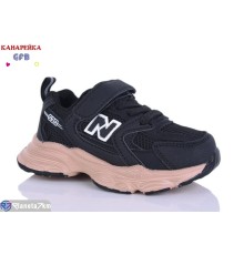 Дитячі кросівки на весну/осінь (8 пар р.22-27) чорний  "GFB-Канарейка"