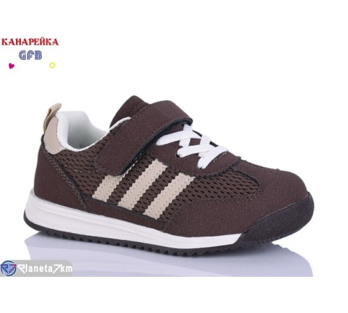 Дитячі кросівки на весну/осінь (8 пар р.26-31) коричневий  "GFB-Канарейка"