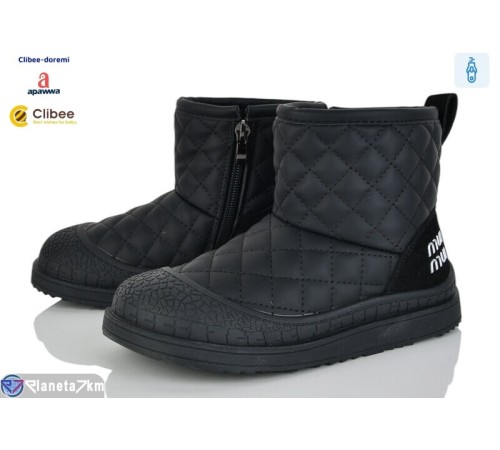 Черевики дитячі на зиму (6 пар р.32-37) чорний  "BELIES-D"