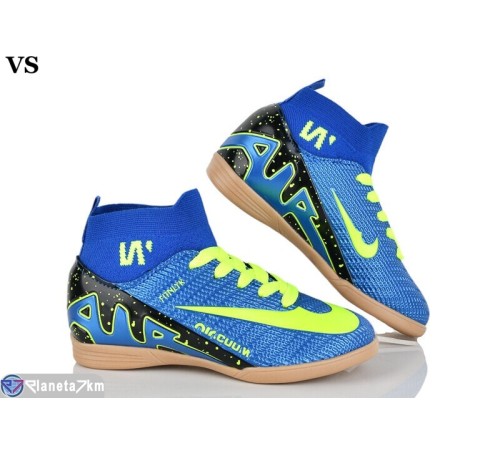 Футбольне взуття дитяче на весну/осінь (8 пар р.31-35) синій  "VS"