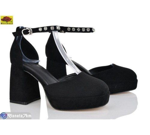 Туфлі жіночі на весну/осінь (6 пар р.36-40) чорний  "Mei De Li"