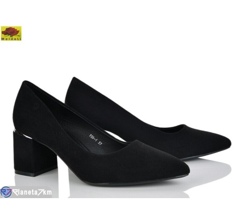 Туфлі жіночі на весну/осінь (6 пар р.36-40) чорний  "Mei De Li"