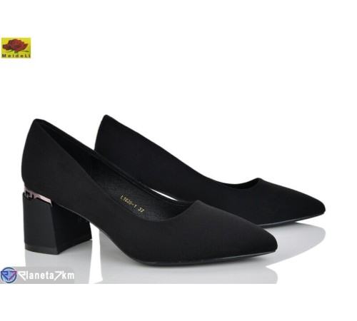 Туфлі жіночі на весну/осінь (6 пар р.36-40) чорний  "Mei De Li"