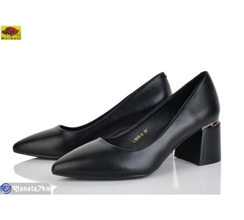 Туфлі жіночі на весну/осінь (6 пар р.36-40) чорний  "Mei De Li"