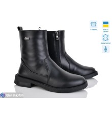 Черевики жіночі на зиму (6 пар р.36-41) чорний  "FOX"