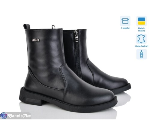 Черевики жіночі на зиму (6 пар р.36-41) чорний  "FOX"