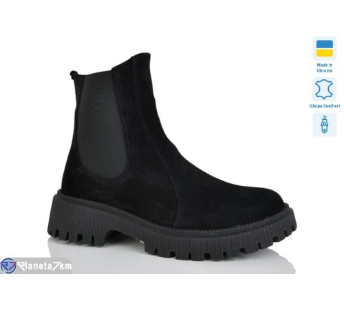Черевики жіночі на зиму (6 пар р.37-41) чорний  "LIKA"