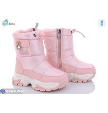 Дутики дитячі на зиму (8 пар р.23-28) рожевий  "BBT"