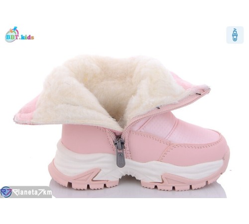 Дутики дитячі на зиму (8 пар р.23-28) рожевий  "BBT"