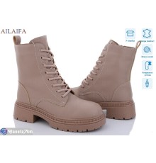 Черевики жіночі на зиму (6 пар р.36-41) бежевий  "Latifa"