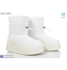 Дутики жіночі на зиму (6 пар р.36-41) білий  "Latifa"