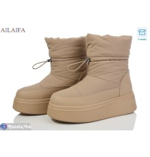 Дутики жіночі на зиму (6 пар р.36-41) коричневий  "Latifa"