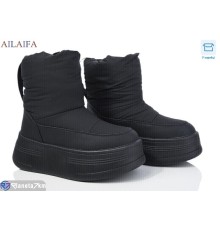 Дутики жіночі на зиму (6 пар р.36-41) чорний  "Latifa"