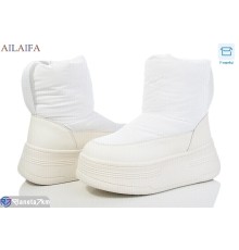 Дутики жіночі на зиму (6 пар р.36-41) білий  "Latifa"