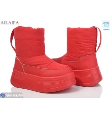 Дутики жіночі на зиму (6 пар р.36-41) червоний  "Latifa"
