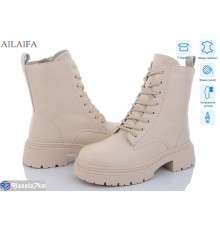 Черевики жіночі на зиму (6 пар р.36-41) бежевий  "Latifa"