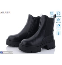 Черевики жіночі на зиму (6 пар р.36-40) чорний  "Latifa"