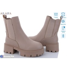 Черевики жіночі на зиму (6 пар р.36-40) коричневий  "Latifa"