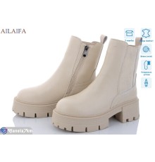 Черевики жіночі на зиму (6 пар р.36-40) бежевий  "Latifa"