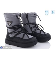 Дутики дитячі на зиму (8 пар р.32-37) сірий  "Normashoes"